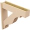 Ekena Millwork 7 1/2-in W x 30-in D x 30-in H Funston Block Rough Cedar Woodgrain TimberThane Outlooker, Primed Tan OUTUR075X30X30FST44RCPR - alternate 6